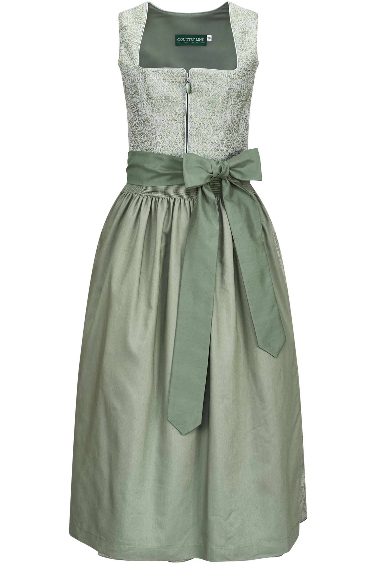 Dirndl von Country Line in Salbeigrün